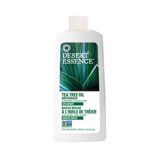 Desert Essence, Tea Tree Oil Mouthwash w/Spearmint, 16 Fl Oz