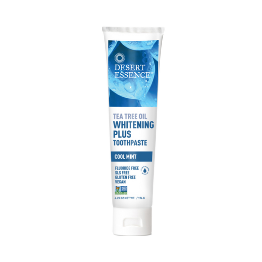 Desert Essence, Tea Tree Oil Whitening Plus Toothpaste, 6.25 Fl Oz