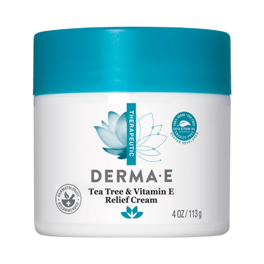 Derma E, Tea Tree and Vitamin E Relief Cream, 4 Oz