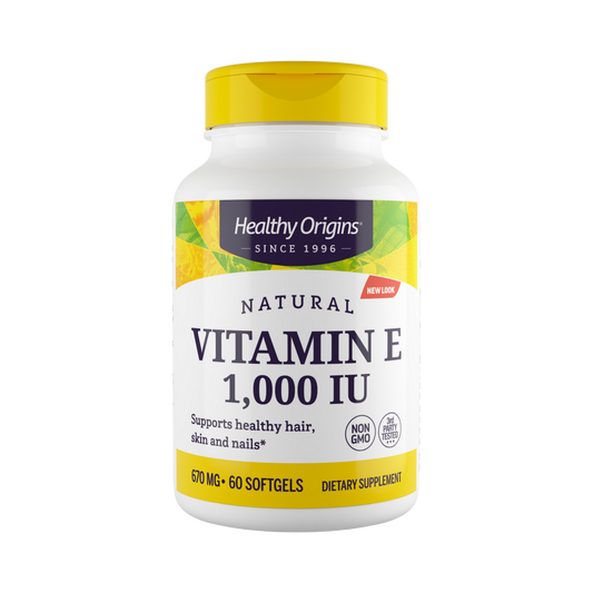 Healthy Origins, Vitamin E, 1000 IU, Natural MIxed Toco, 120 Softgels