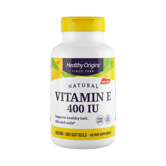 Healthy Origins, Vitamin E, 400 IU, Natural MIxed Toco, 180 Softgels