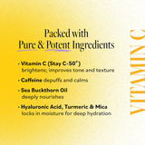 Derma E, Vitamin C Eye Cream, No Dark Circles Perfecting Cream, 0.5 Oz