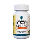 Amazing Herbs, Whole Spectrum Black Seed with High Potency Garlic, 100 Caps