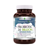 Amazing Flora, USDA Certified Organic Probiotic, 30 Billion 10 Strains, 60 Organic Tablets
