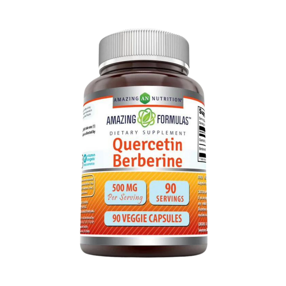 Amazing Formulas, Quercetin Berberine, 500 Mg, 90 Veggie Capsules
