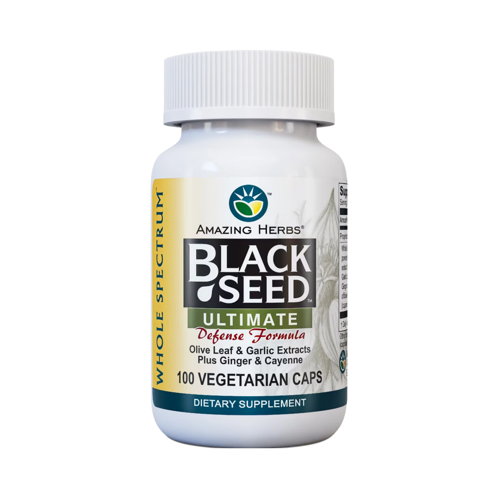 Amazing Herbs, Whole Spectrum, Black Seed, Ultimate Defense Formula, 100 Vegetarian Caps