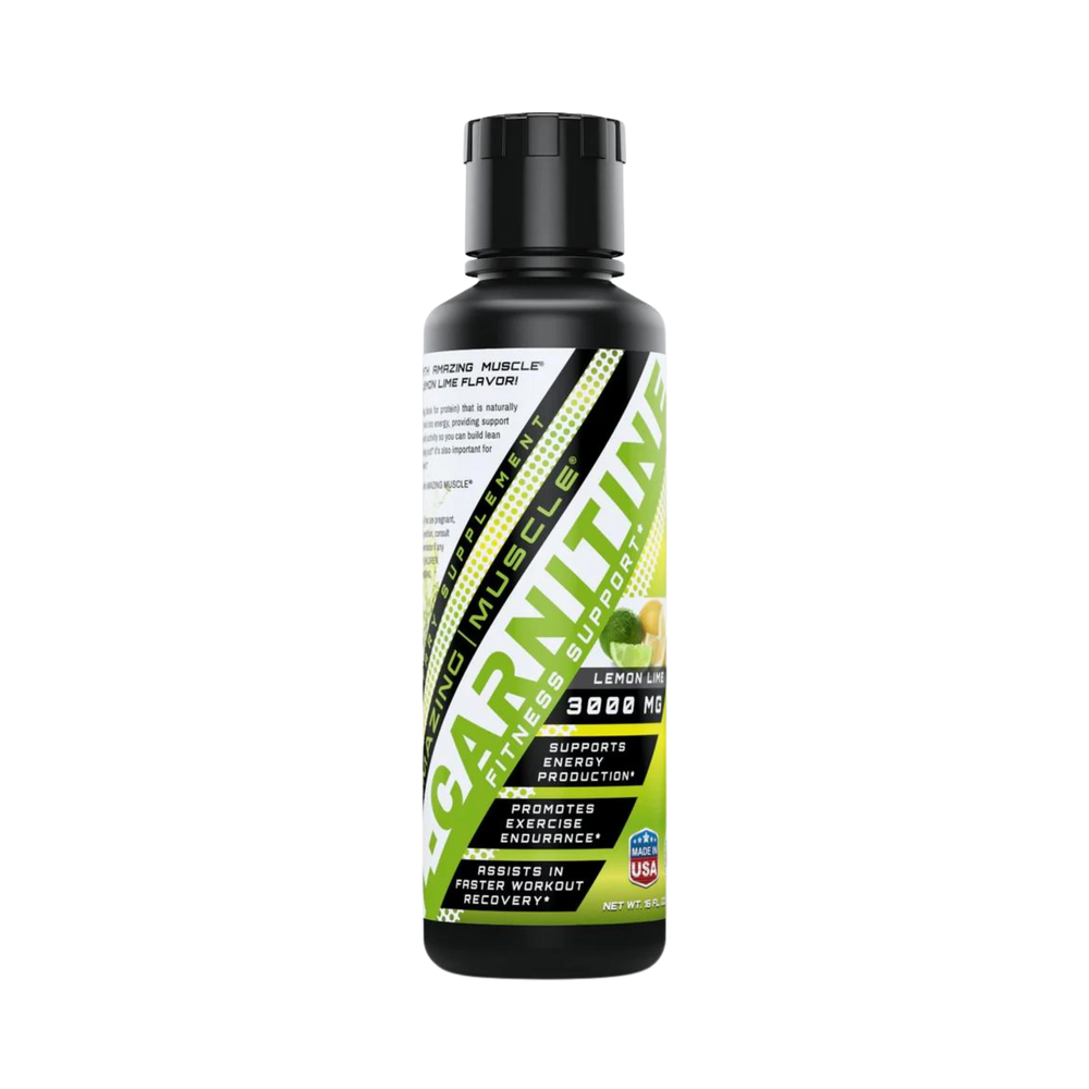 Amazing Muscle, L Carnitine 3000, Lemon Lime Flavor, 16 Fl Oz