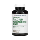 American Health, Chelated Calcium and Magnesium with Zinc, 250 Tablets