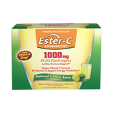 American Health, Ester-C 1000 Mg Effervescent, Lemon Lime, 21 Packets
