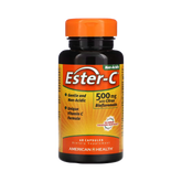 American Health, Ester-C 500 Mg with Citrus Bioflavonoids, 60 Capsules