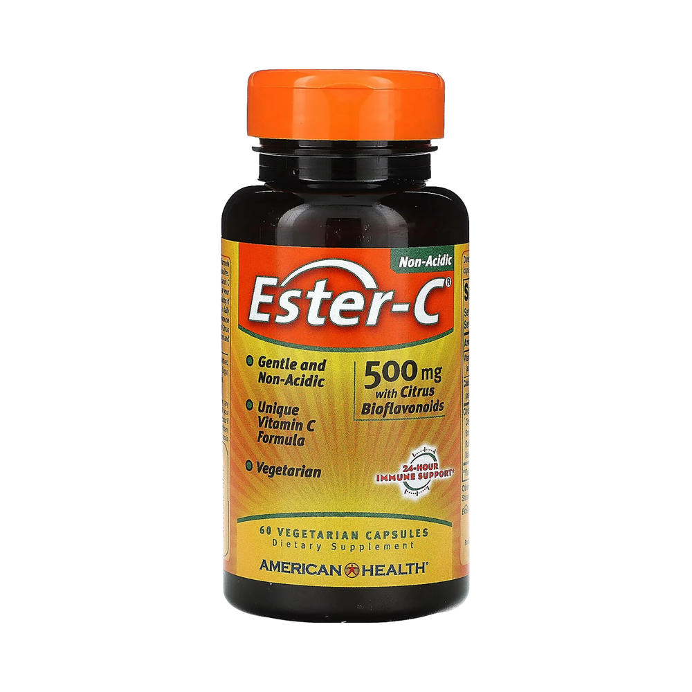American Health, Ester-C 500 Mg with Citrus Bioflavonoids, 60 Vegetarian Capsules