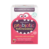 American Health, Probiotic Kid Chewables, Strawberry Vanilla, 30 Tablets