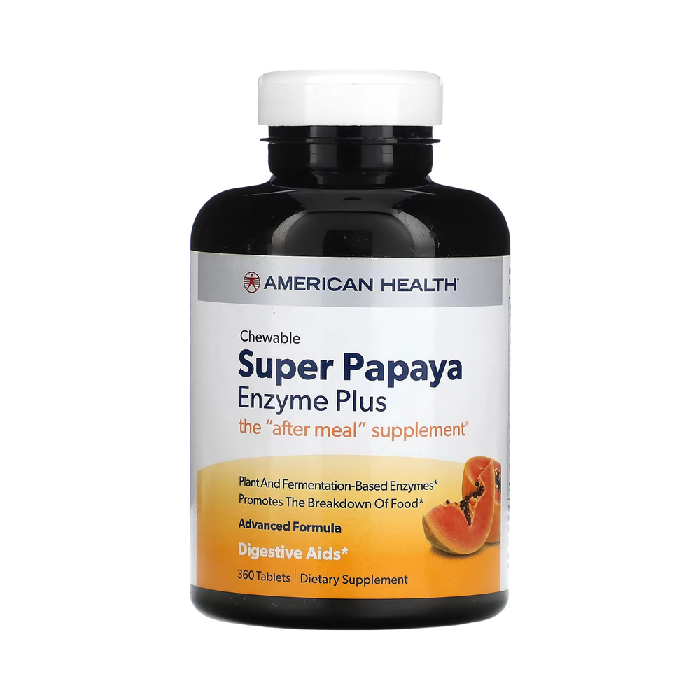 American Health, Super Papaya Enzyme Plus, 360 Tablets