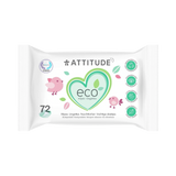 Attitude, Eco Baby Wipes, 72 Counts