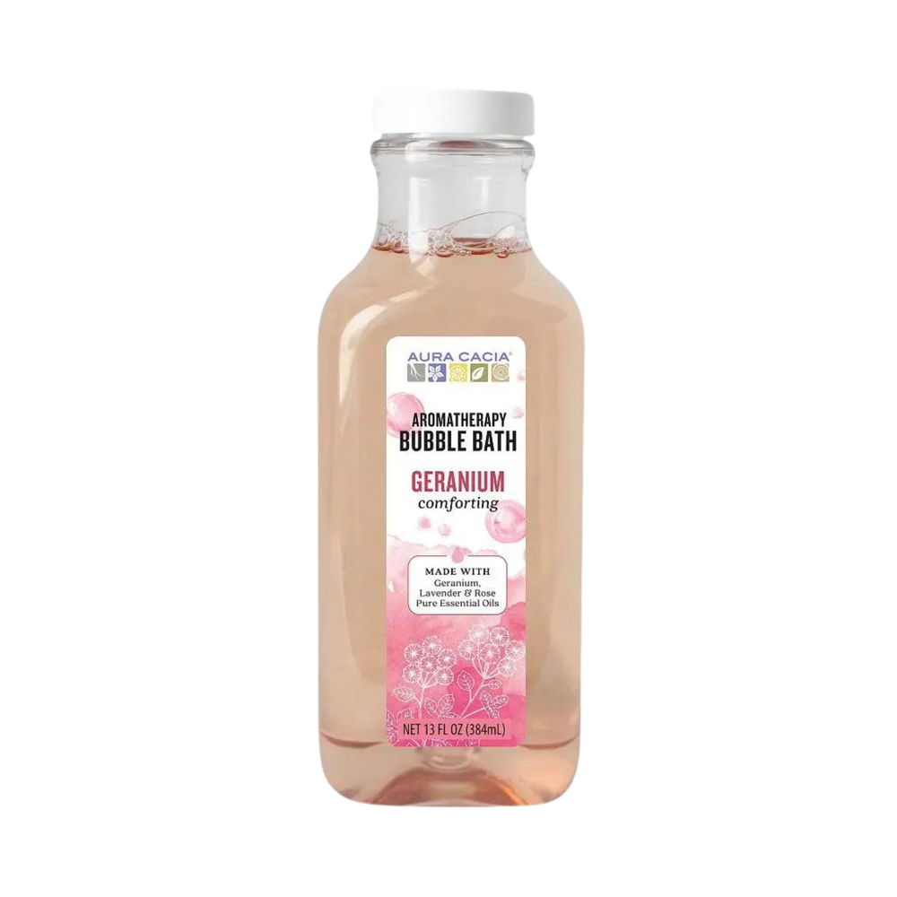Aura Cacia, Bubble Bath, Comforting Geranium, 13 Oz