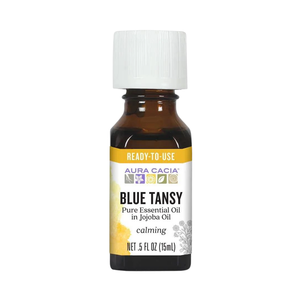 Aura Cacia, Essential Oil In Jojoba Oil, Blue Tansy, 0.5 Fl Oz
