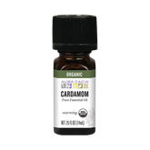 Aura Cacia, Essential Oil, Organic Cardamom, 0.25 Fl Oz