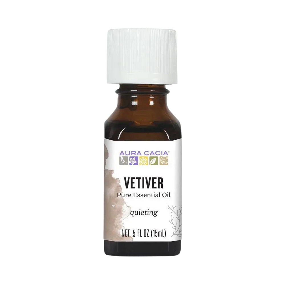 Aura Cacia, Essential Oil, Vetiver, 0.5 Oz