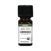 Aura Cacia, Organic Lemongrass, Essential Oil, 0.25 Oz