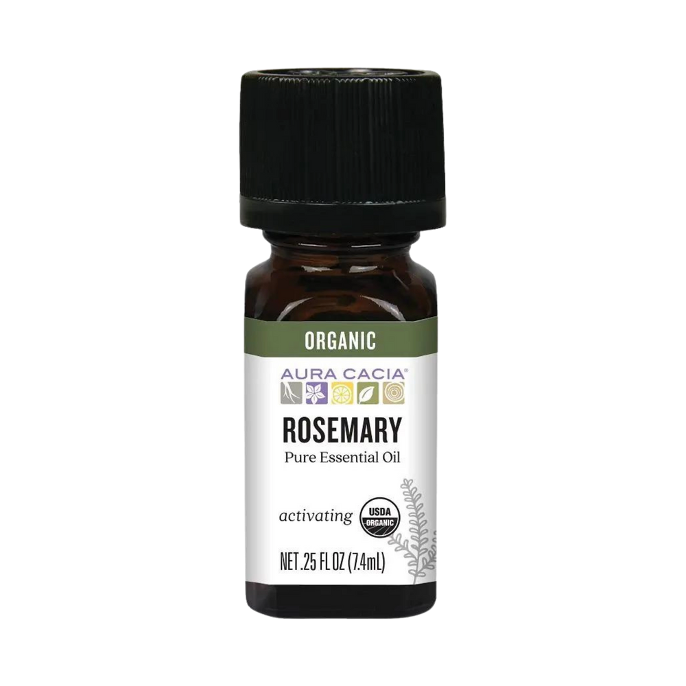 Aura Cacia, Organic Rosemary, Essential Oil, 0.25 Oz
