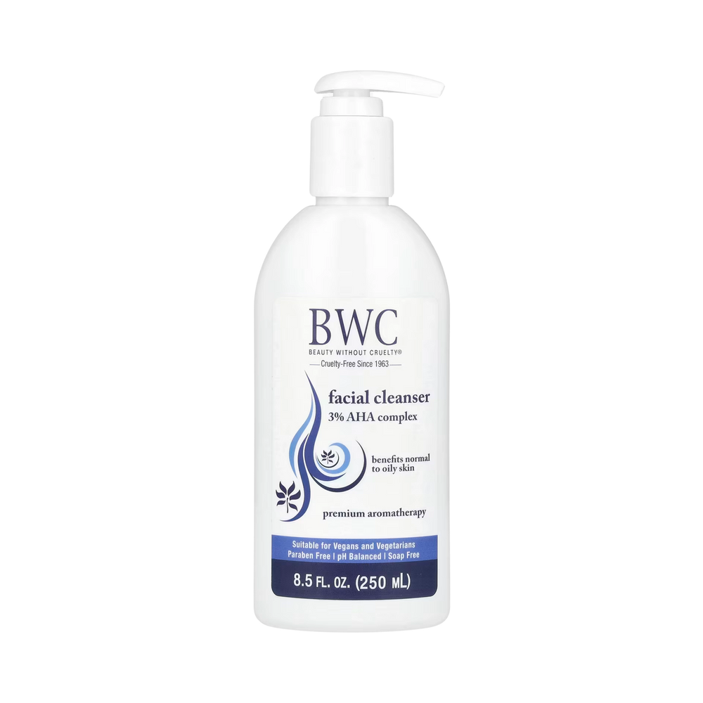 Beauty Without Cruelty, Facial Cleanser, 3% AHA Complex, 8.5 Fl Oz
