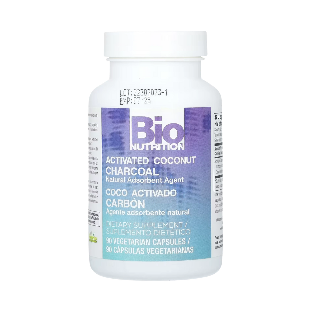 Bio Nutrition, Activated Coconut Charcoal, 90 Vegetarian Capsules