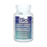 Bio Nutrition, Healthy Hair with Biotin 10,000 Plus, 60 Vegetarian Capsules