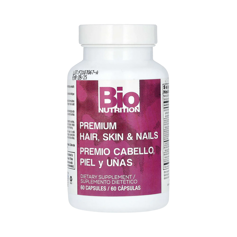 Bio Nutrition, Premium Hair, Skin & Nails, 60 Capsules