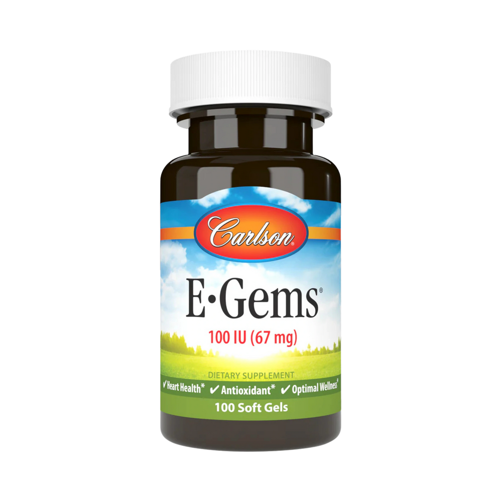 Carlson, E-Gems, 100 IU (67 mg), Natural-Source Vitamin E, 100 Soft Gels