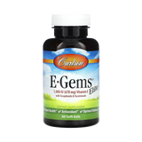 Carlson, E-Gems Elite, Vitamin E, 670 Mg (1,000 IU), 60 Soft Gels