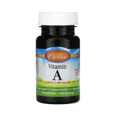Carlson, Vitamin A, 3000 Mcg RAE (10,000 IU), 100 Soft Gels