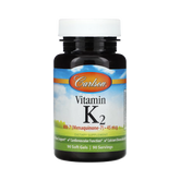 Carlson, Vitamin K2, MK-7, 45 Mcg, 90 Soft Gels