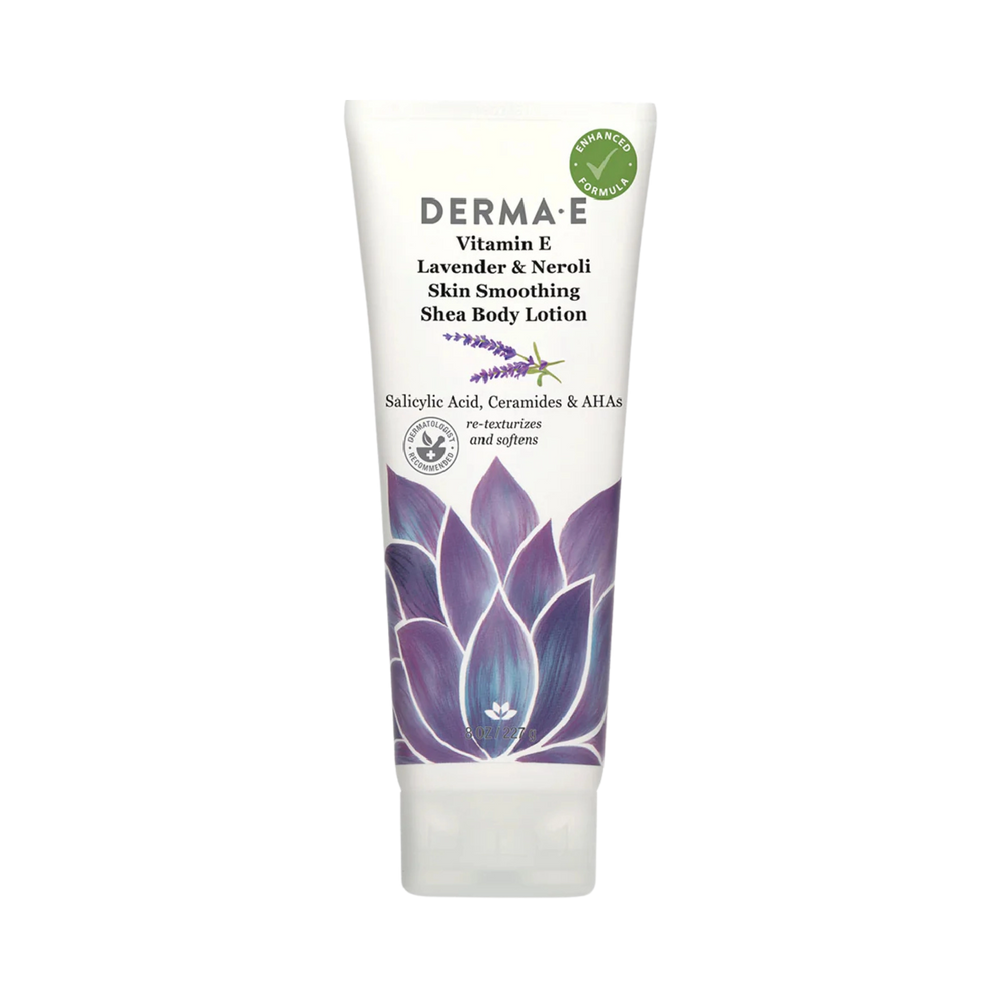 Derma E, Vitamin E Lavender & Neroli Skin Smoothing Shea Body Lotion, 8 Oz