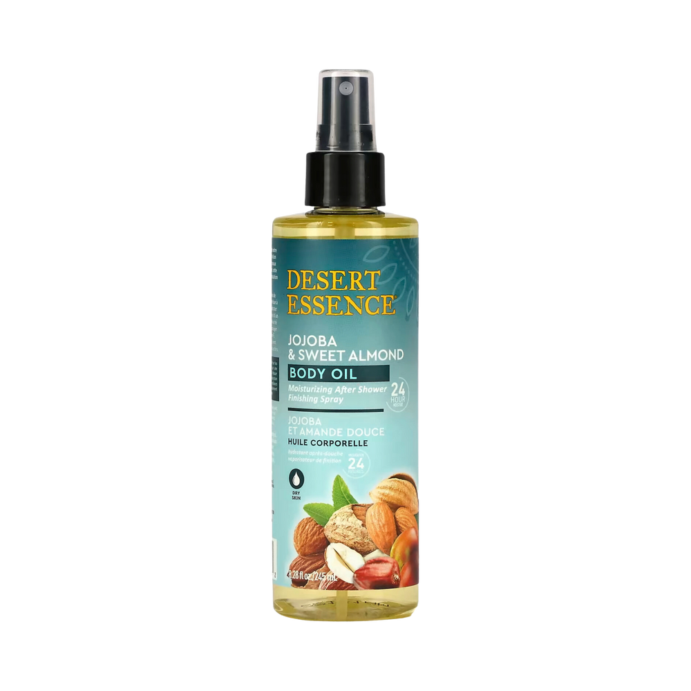 Desert Essence, Jojoba & Sweet Almond Body Oil Spray, 8.28 Fl Oz