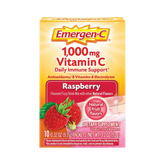Emergen-C, Vitamin C, Raspberry, 1000 Mg, 10-count
