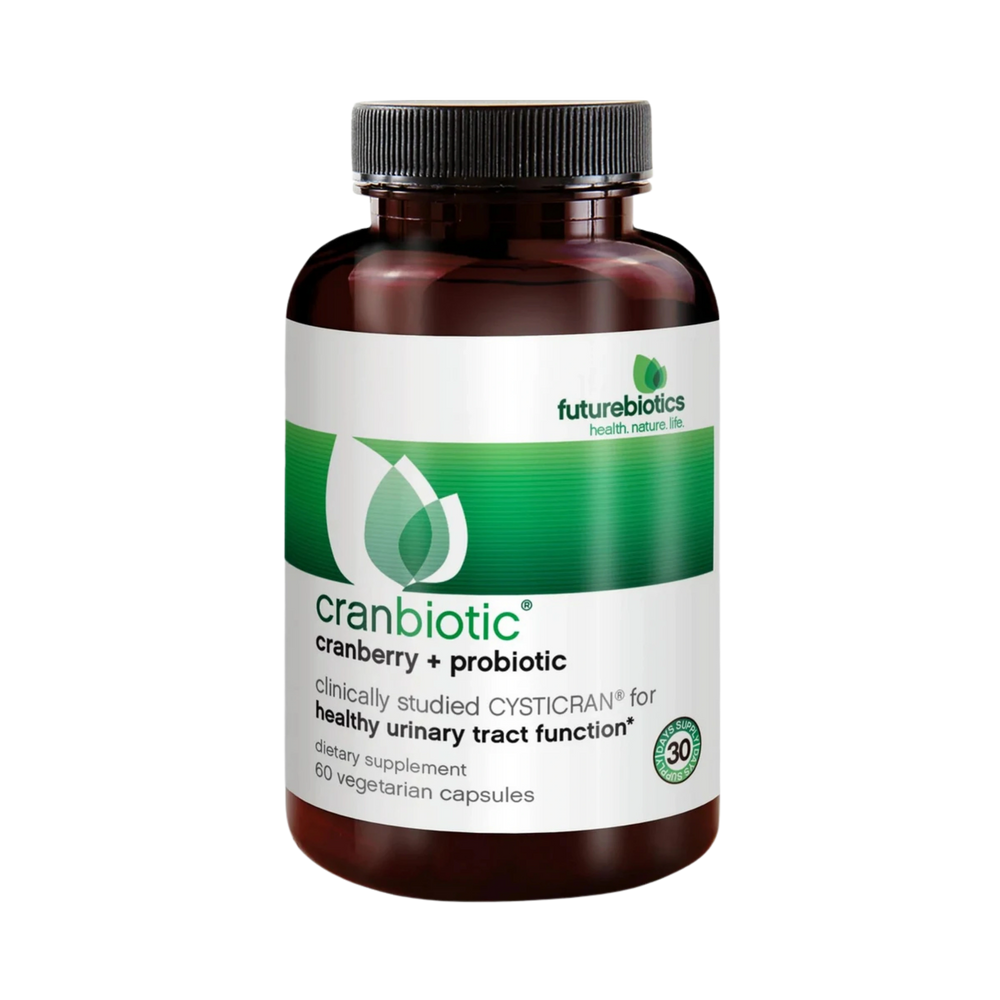 Futurebiotics, CranBiotic No-Sugar Cranberry + Probiotic, 60 Vegetarian Capsules
