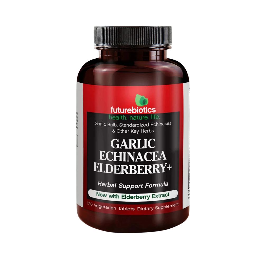 Futurebiotics, Garlic Echinacea Elderberry+, 120 Vegetarian Tablets
