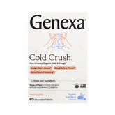 Genexa, Cold Crush, Non-Drowsy Organic Cold & Cough, Organic Acai Berry, 60 Chewable Tablets