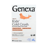 Genexa, Kids´ Cold Crush, Ages 4-11, Organic Acai Berry, 60 Chewable Tablets