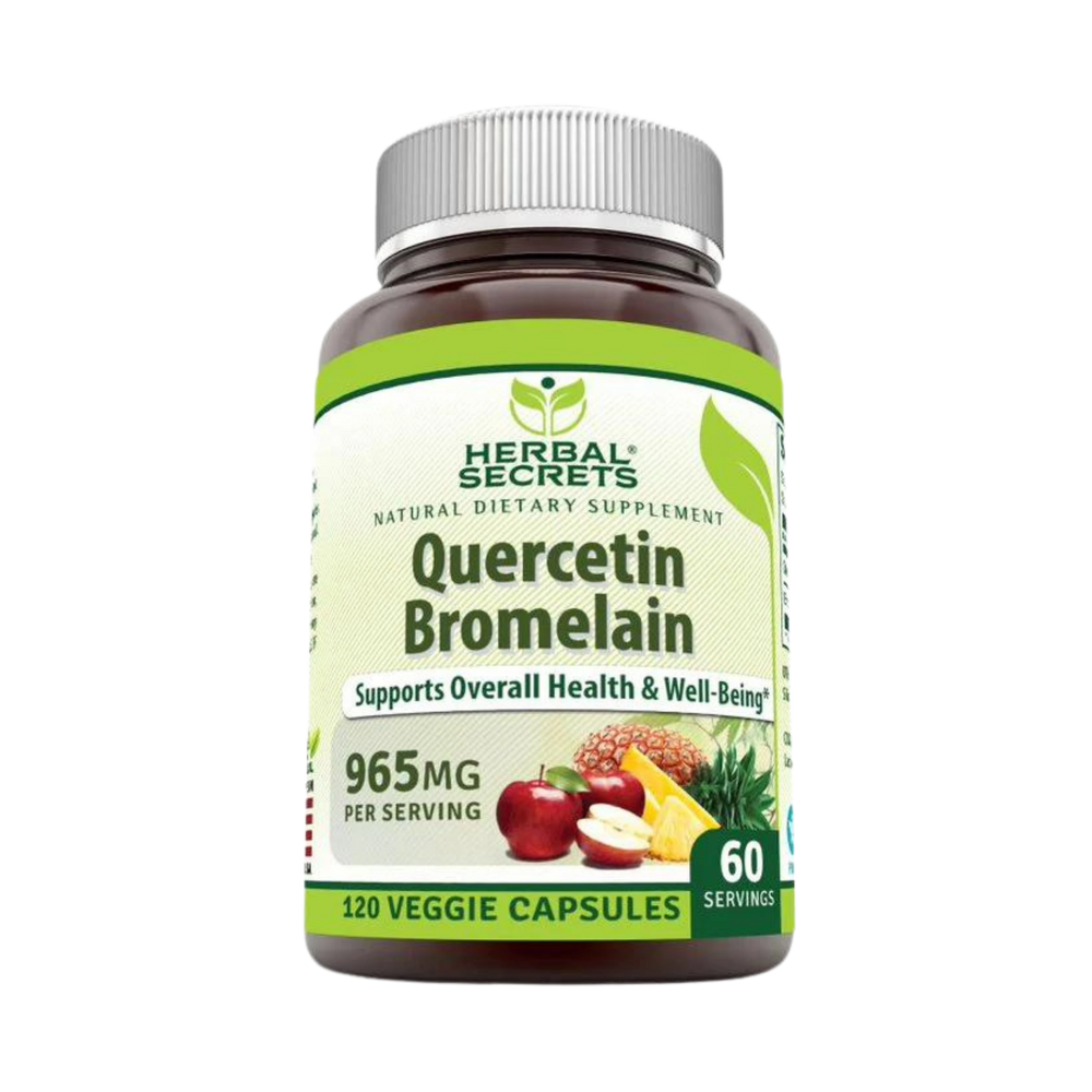 Herbal Secrets, Quercetin 800 Mg with Bromelain 165 Mg, 120 Veggie Capsules