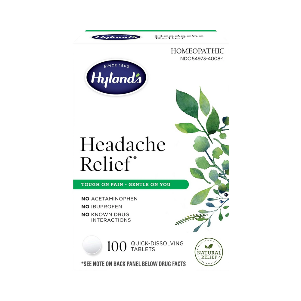 Hyland’s, Headache and Tension Relief, Natural Pain Medicine, 100 Tablets