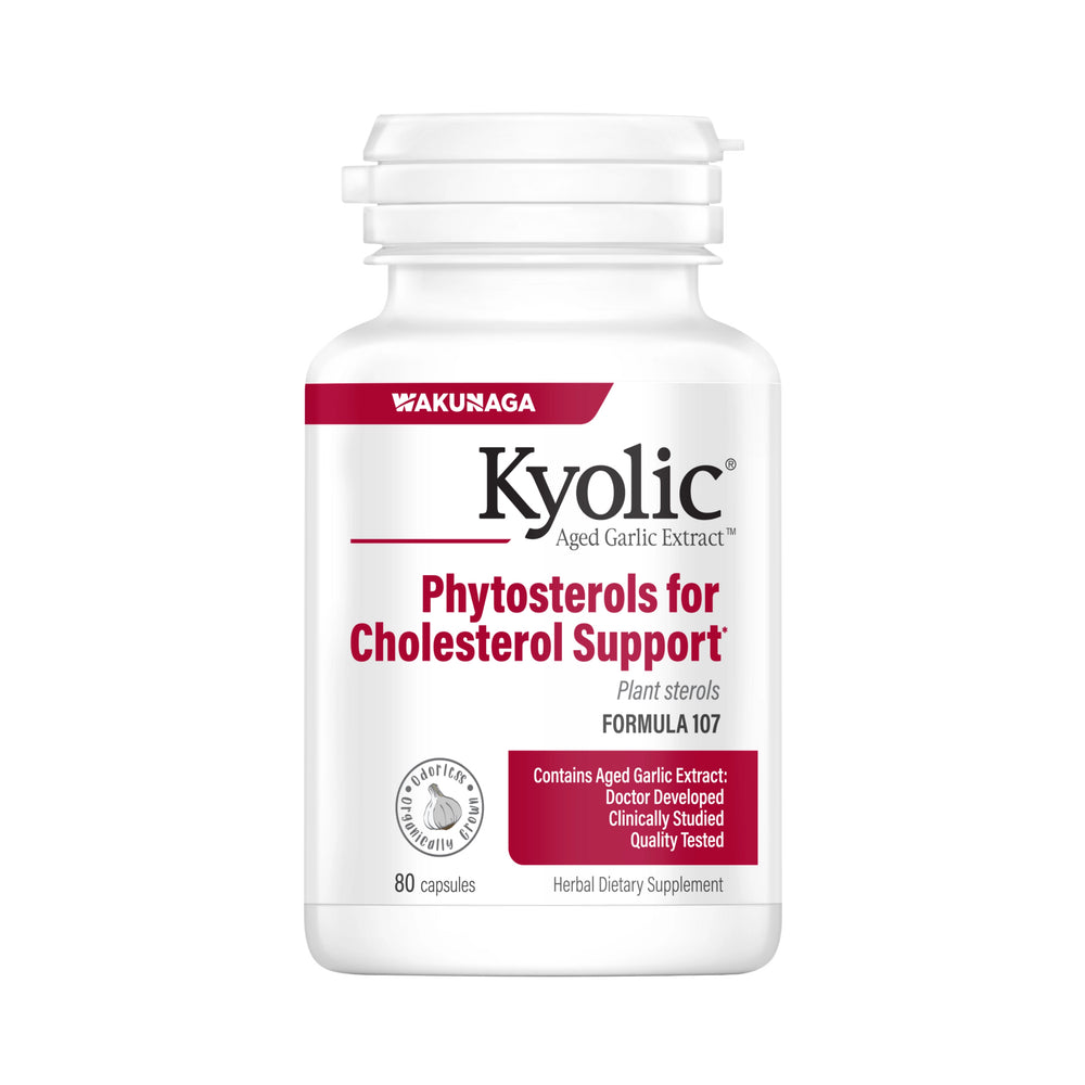 Kyolic, Phytosterols for Cholesterol Support, Formula 107, 80 Capsules