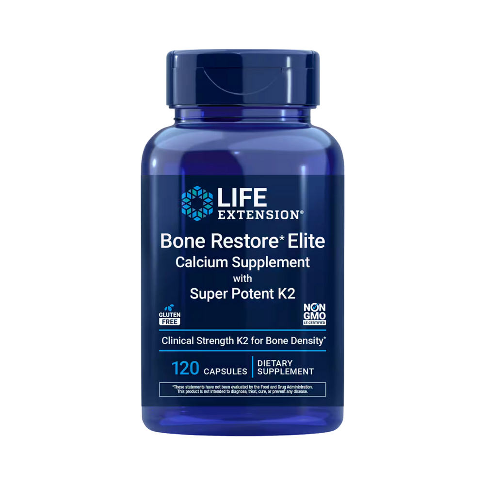 Life Extension, Bone Restore Elite with Super Potent K2, 120 Capsules