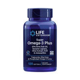 Life Extension - Super Omega-3 Plus EPA/DHA Fish Oil, Sesame Lignans, Olive Extract, Krill & Astaxanthin 120 Softgels
