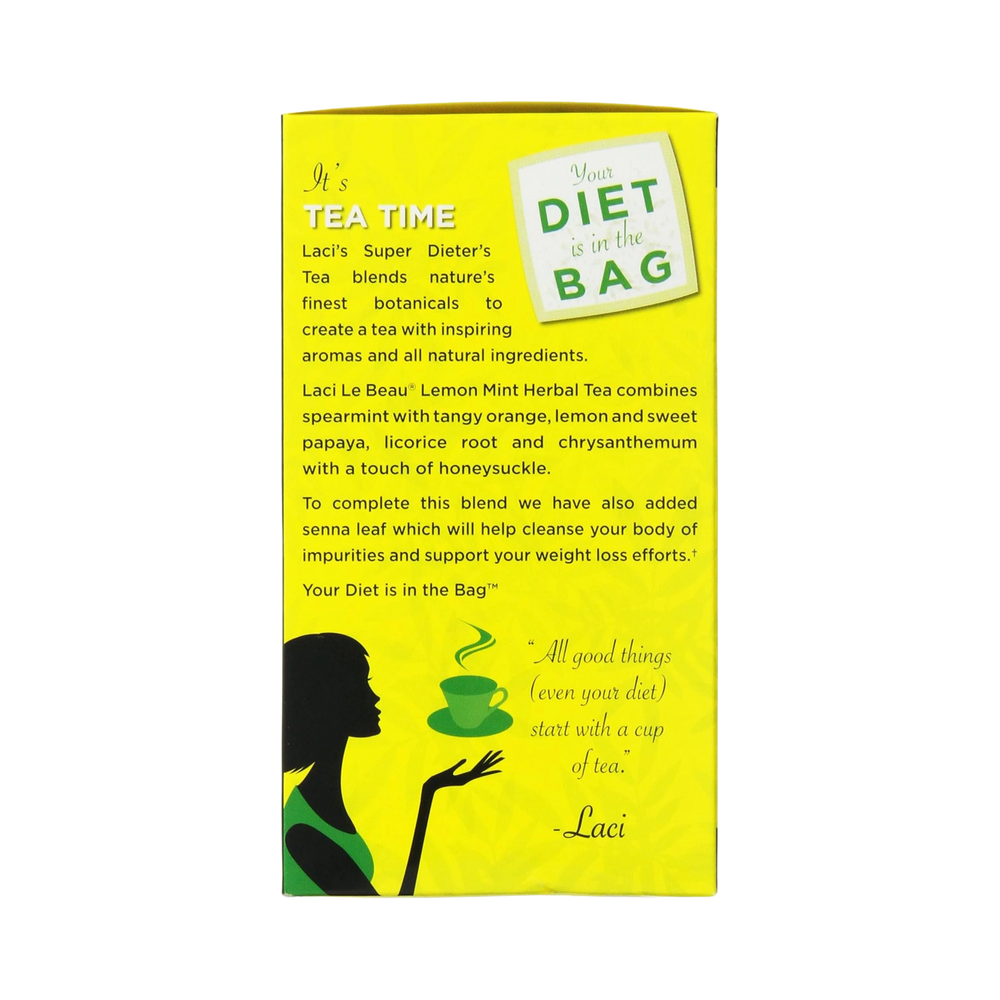 Natrol, Laci Le Beau Super Dieter's Tea, Lemon Mint, 60 Bags