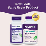 Natrol, Melatonin, Time Release, 3 mg, 100 Tablets