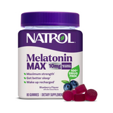 Natrol, MelatoninMax, Sleep, Blueberry, 10 mg, 80 Gummies