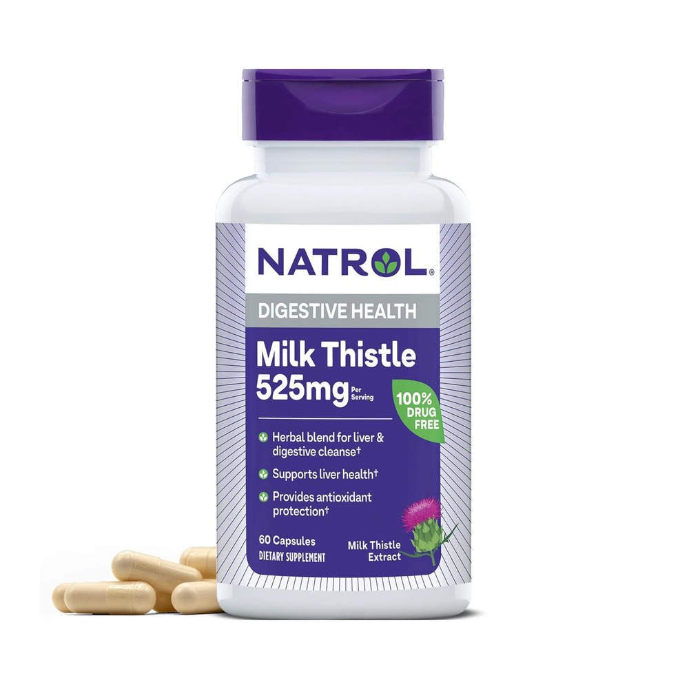Natrol, Milk Thistle Advantage, 525 mg, 60 Veggie Capsules