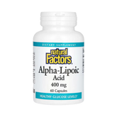Natural Factors, Alpha-Lipoic Acid, 400 Mg, 60 Capsules