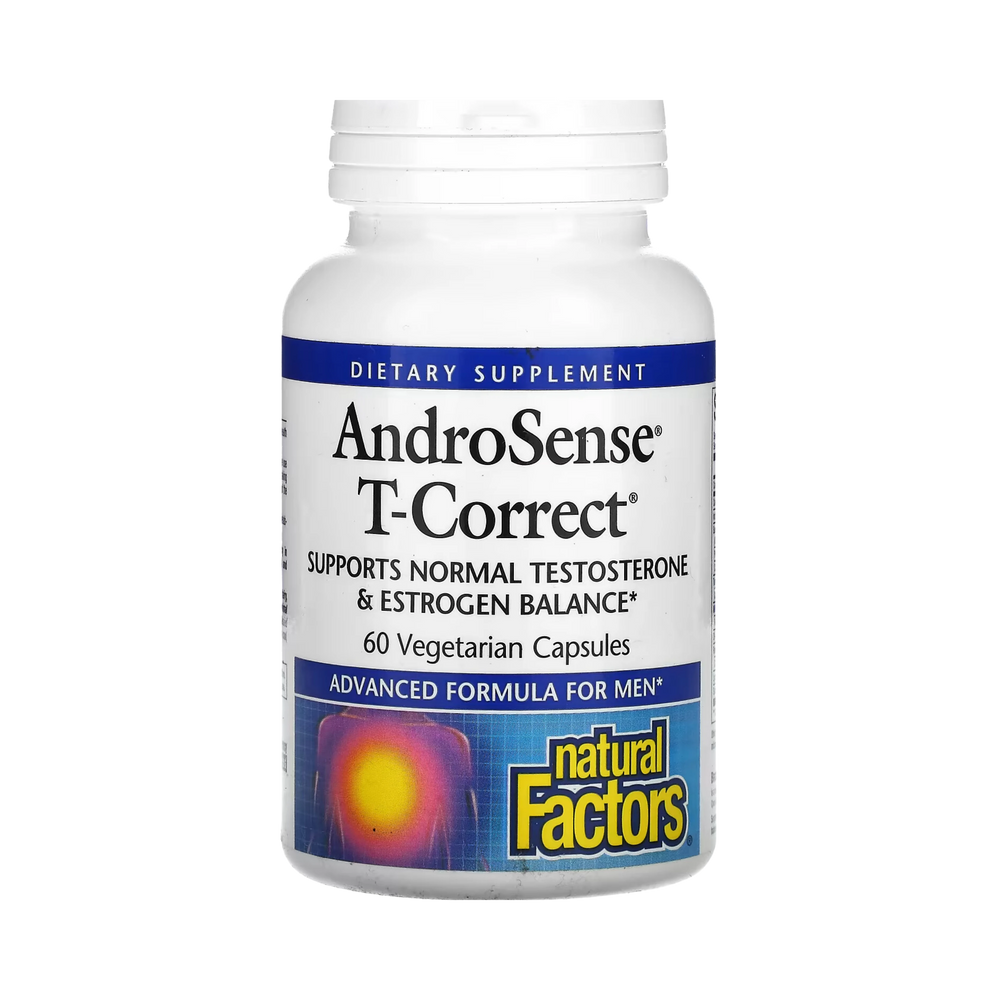 Natural Factors, AndroSense T-Correct, 60 Vegetarian Capsules